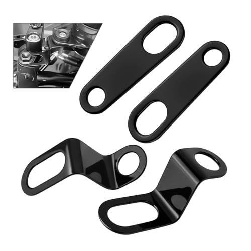 4PCS Straight & L-Shape Rear Motorcycle Turn Signals Bracket 10mm/11.68mm