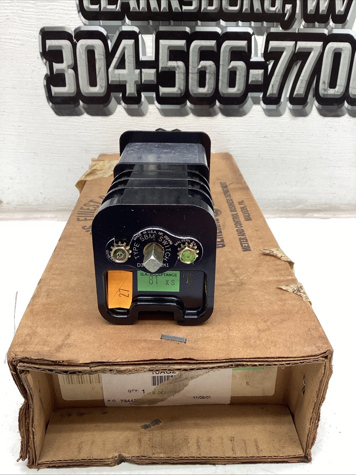 General Electric Type SBM Switch D3F33S1A2K1 NIB