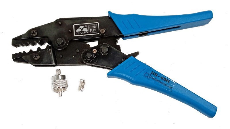 Ratchet Crimper Plier Tool Crimp Style PL-259 Connectors LM240  RG8X  RG6, Etc.