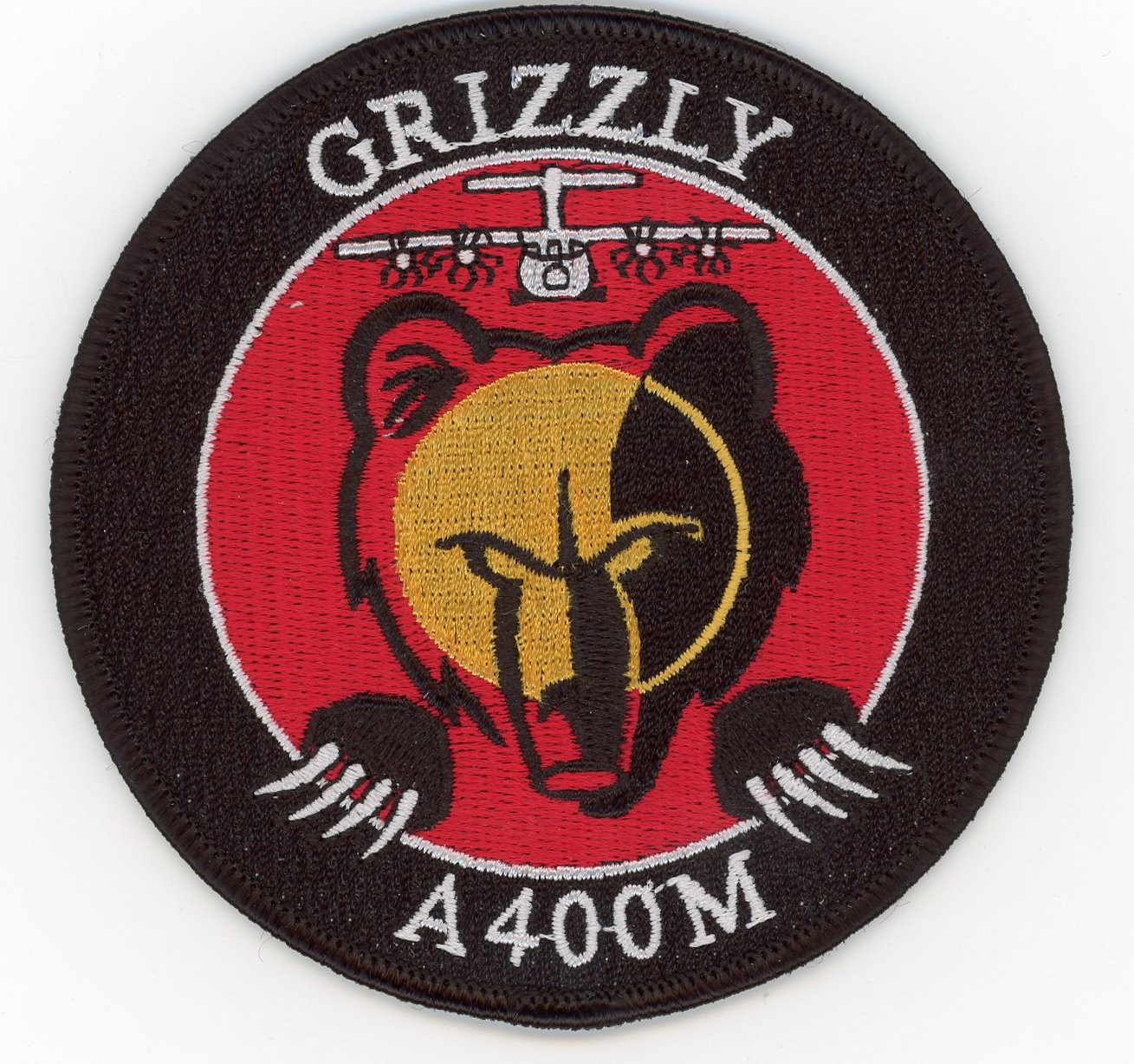 PATCH BELGIUM a-400 grizzly IRON ON PARCHE