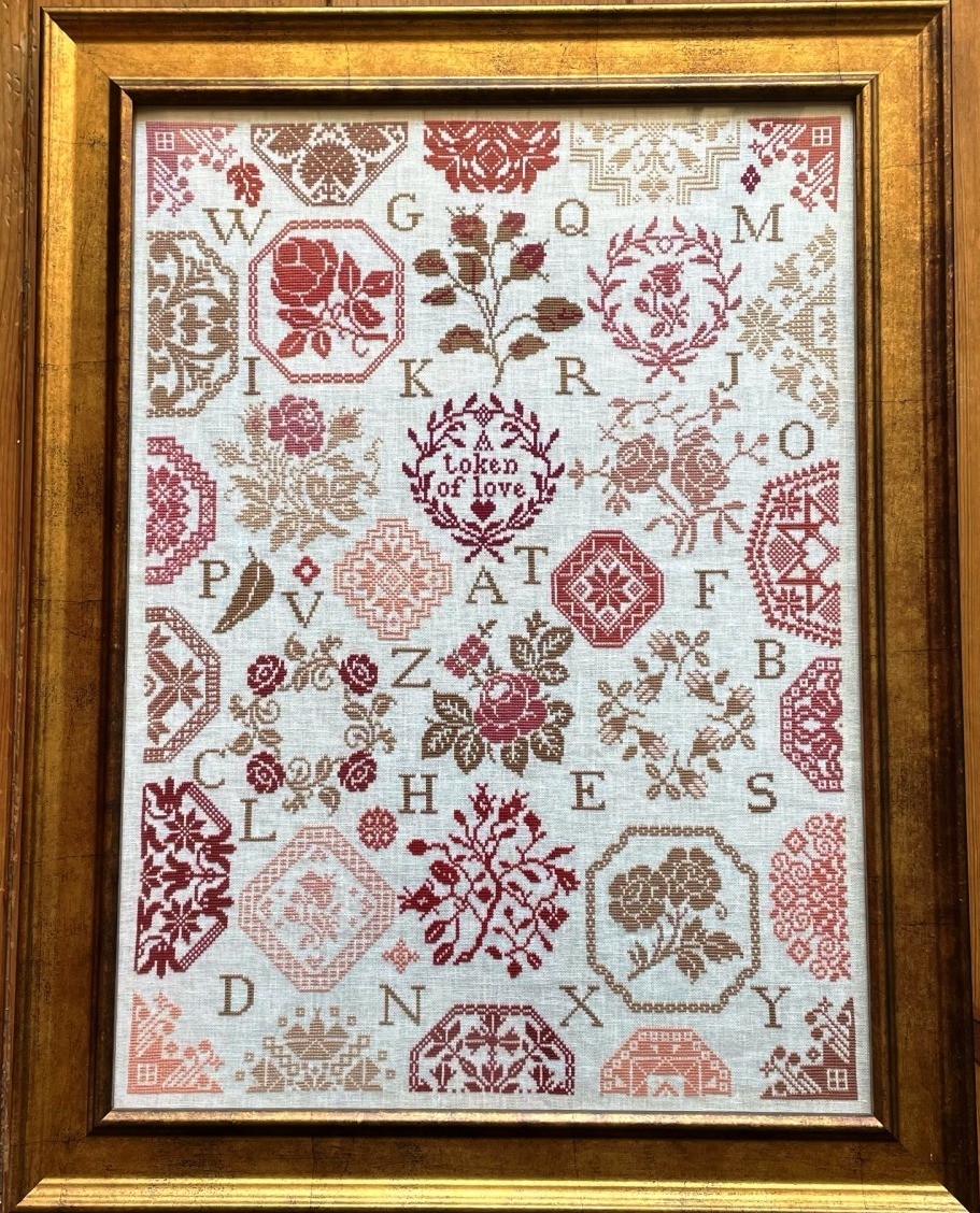 Cross Stitch Pattern Sampler Quaker Quilt Rose Blossom Nature ABC Love Chart