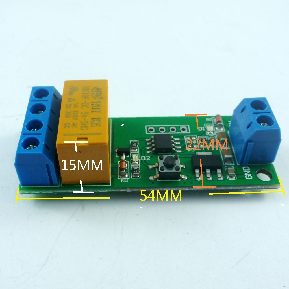 5 PCS DC 5V-12V Motor Reversible Controller Time adjustable Delay Relay Switch