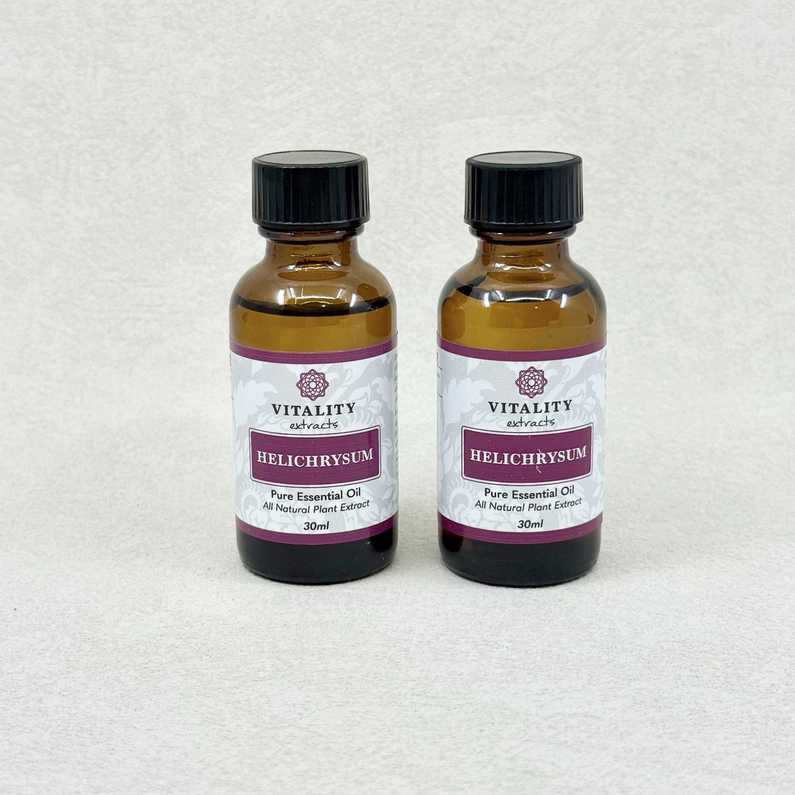 2 PACK Vitality Extracts Essential Oils Helichrysum 30ml Bottles NEW