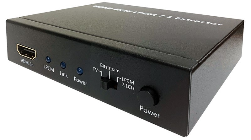 Digital LPCM 5.1 7.1 To Analog Surround Sound Processor 4K Support EDID Switch