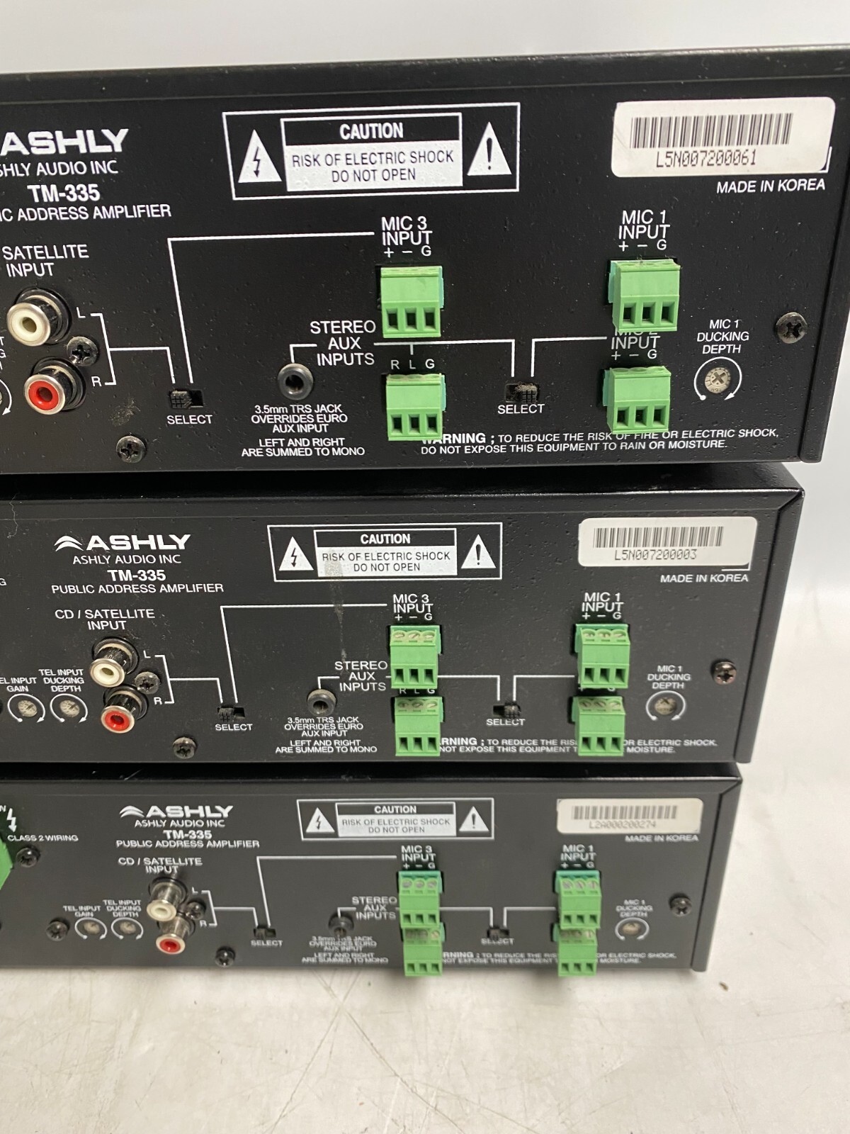 Ashly TM-335 Public Address Mixer/Amplifier