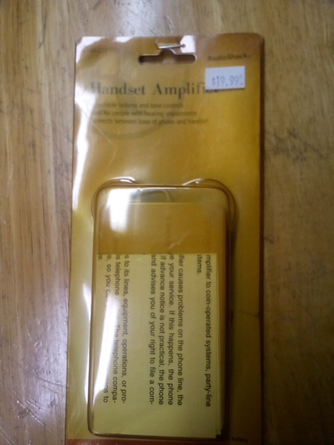 Radio Shack New old stock 43-237 Telephone handset amplifier (19C)