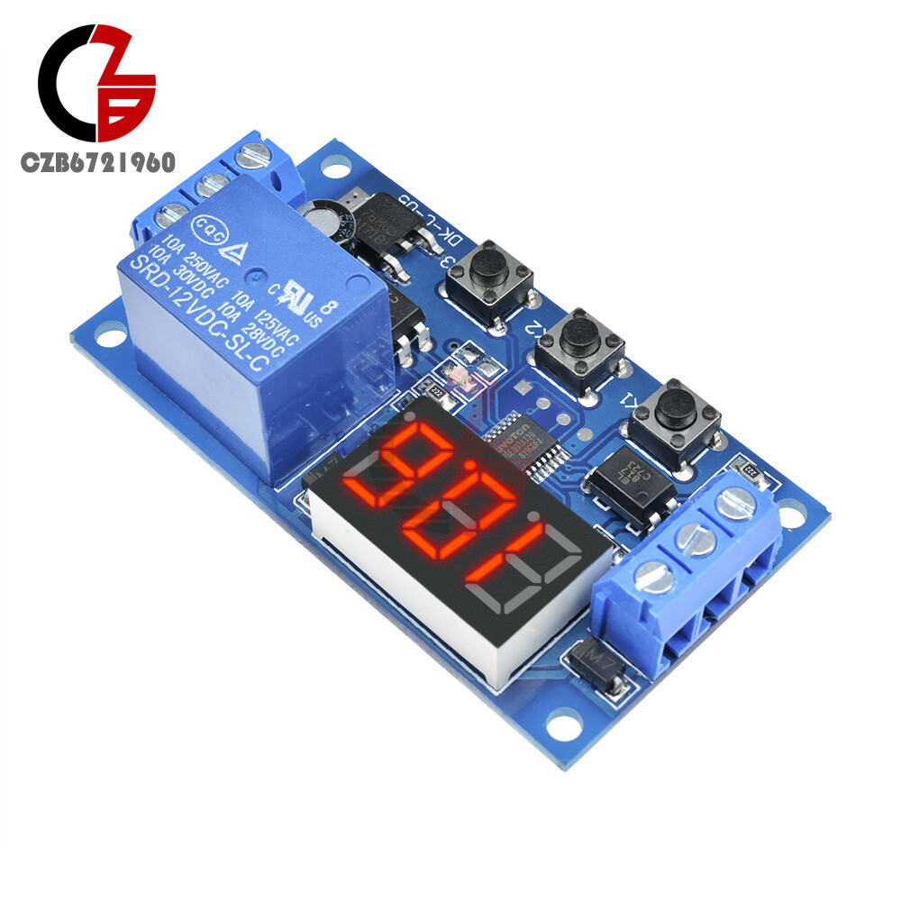 12V LED Automation Delay Timer Control Switch Relay Module without Case
