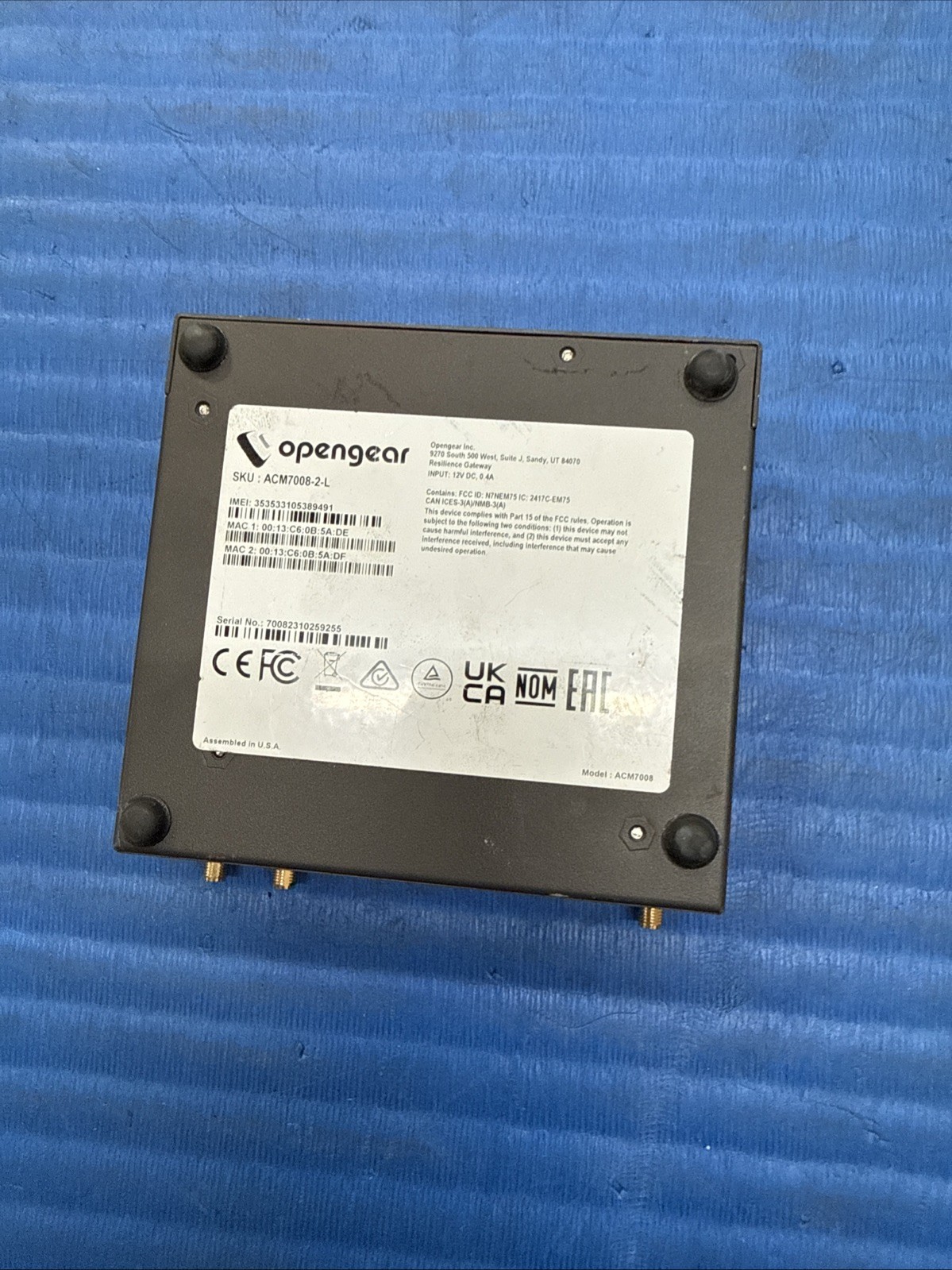 Opengear ACM7008-2-L Remote Site Gateway | 8 Port Console Server