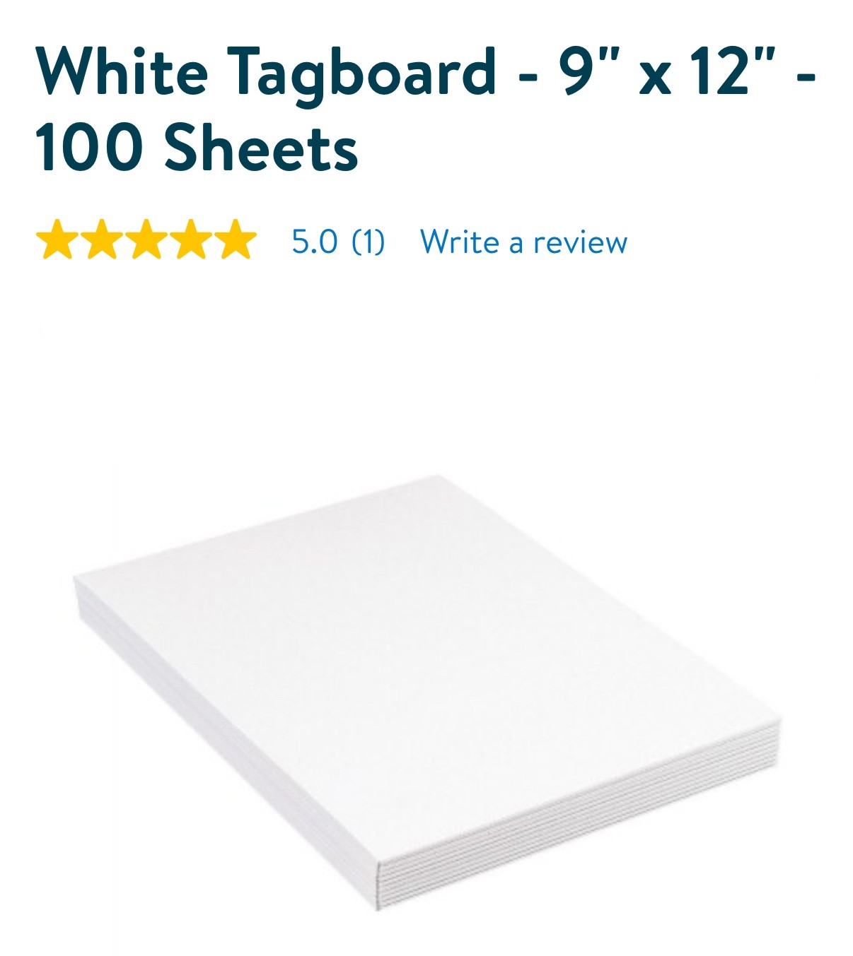 Ucreate Art Board - 100 Sheets Heavyweight Smooth Surface Acid Free