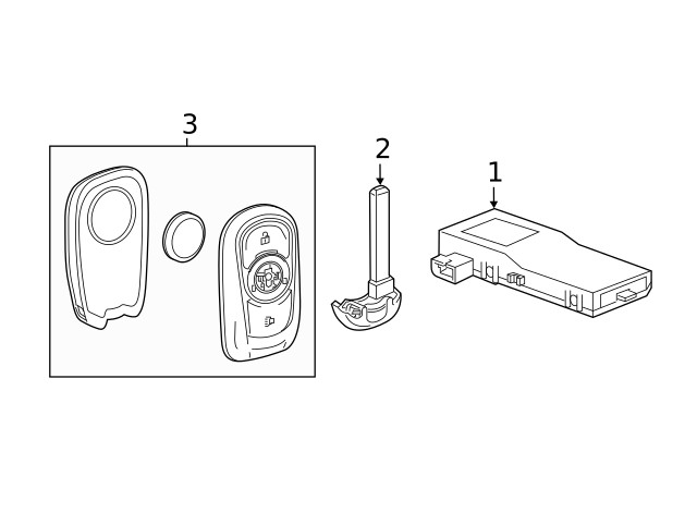 Genuine GM Transmitter 13547838