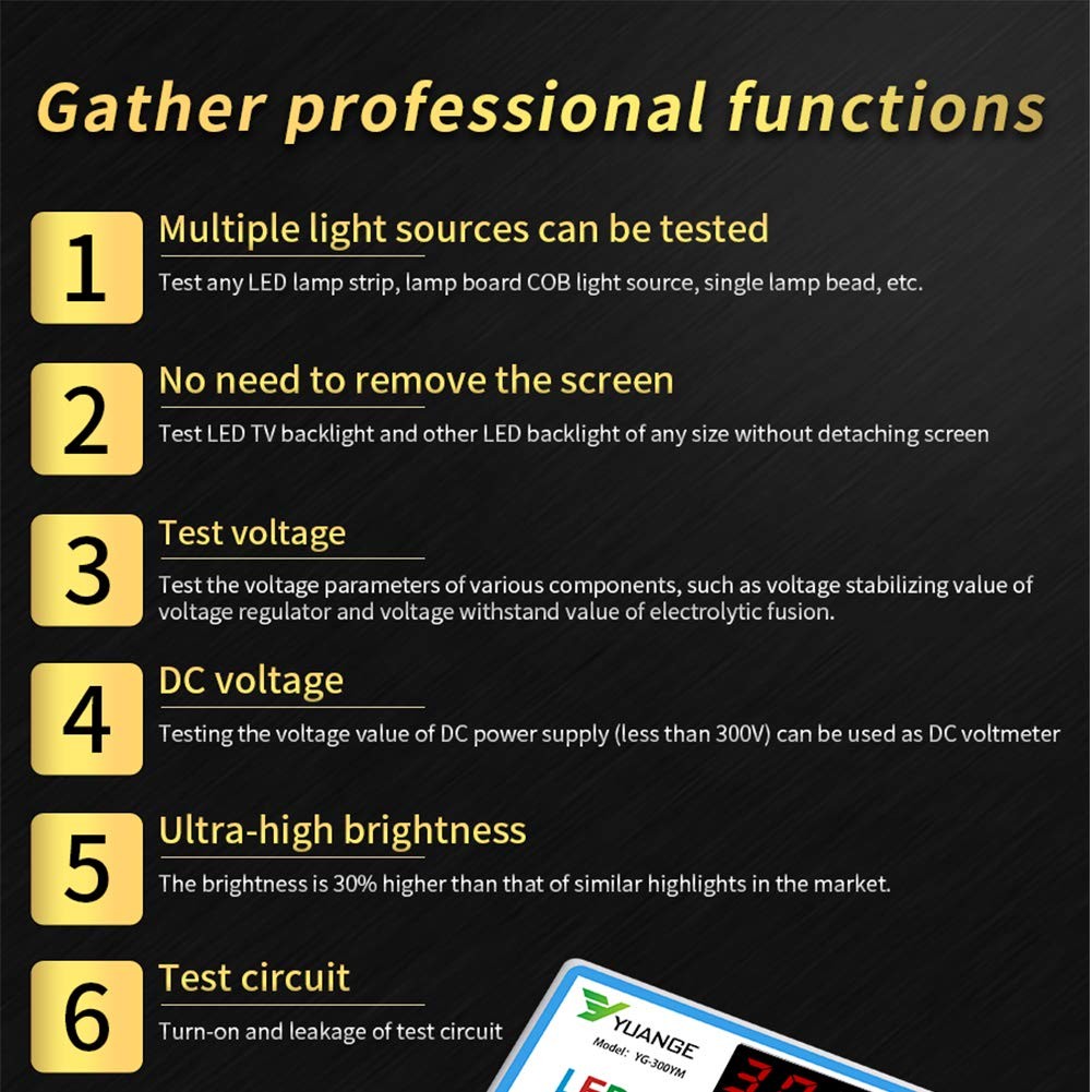 Liphontcta LED Lamp Bead TV Backlight Tester, Led Light Test Tool All LED Lights