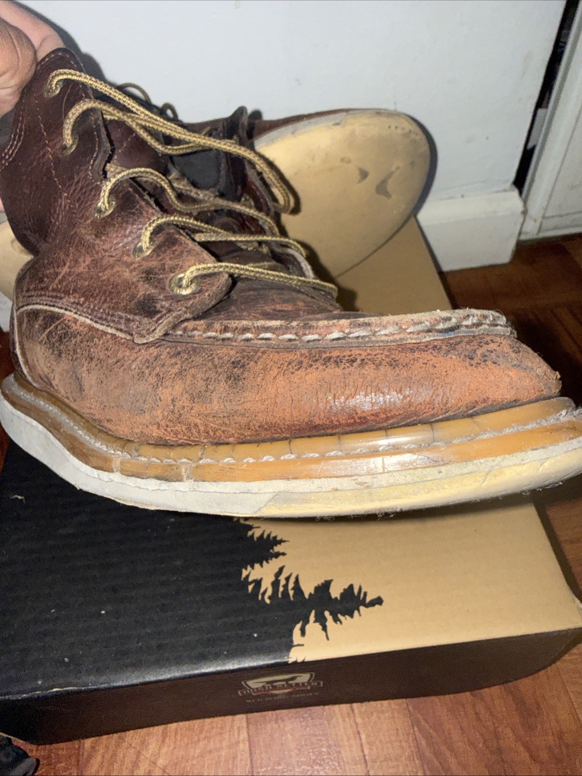 Irish Setter Men's 83605 Ashby Work Boot 7.5D Leather Size 9