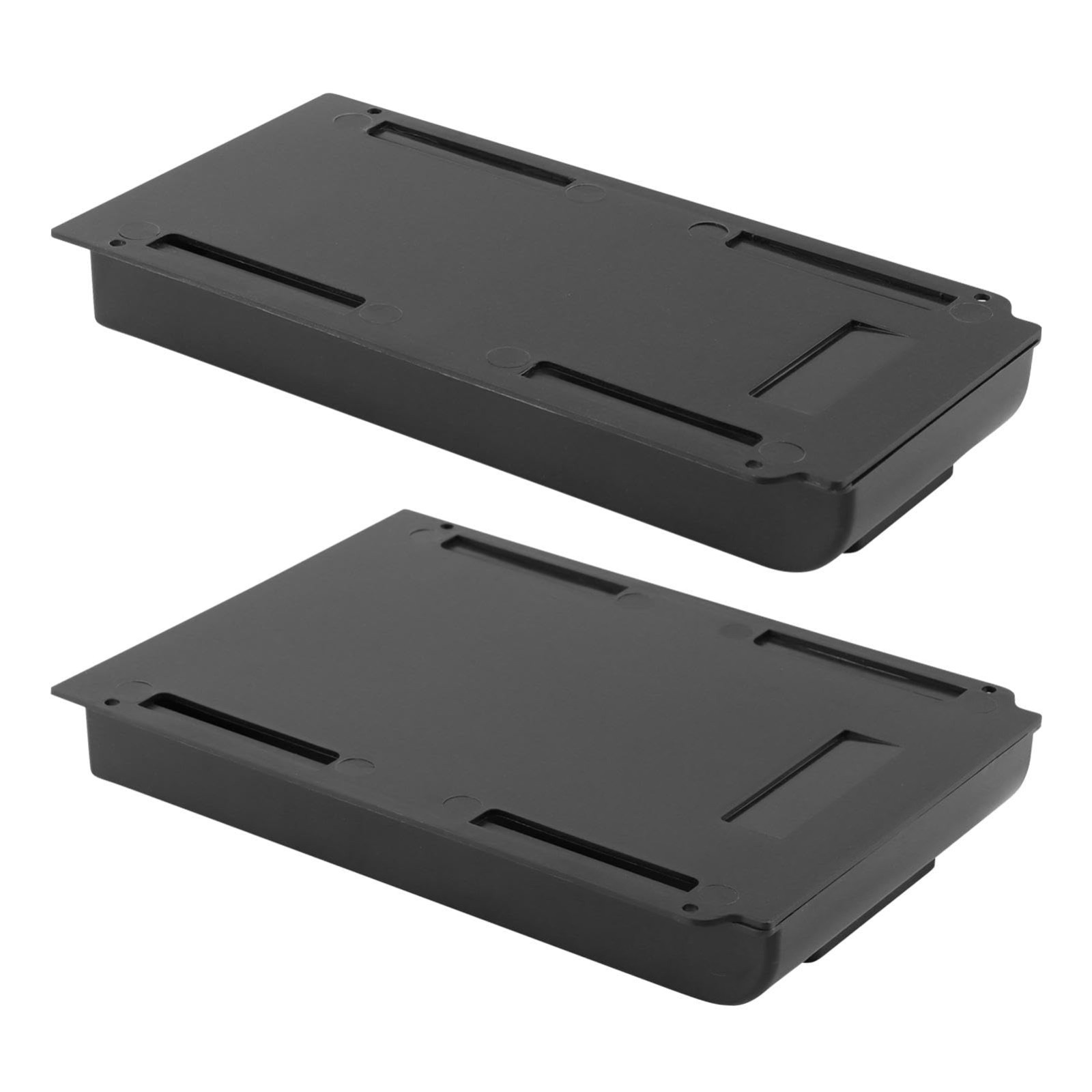 Under Desk Drawer Organizer, 2-Pack, Black - Attachable Desk Storage, Desk Side