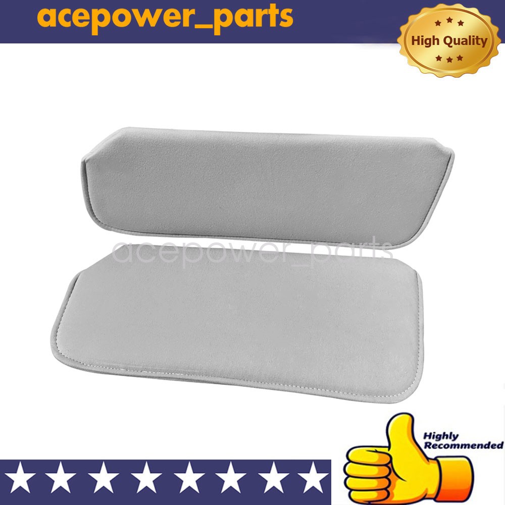 Fits 1988-1998 Chevy GMC Full Size Truck Sun Visors Light Grey Gray Cloth LH &RH