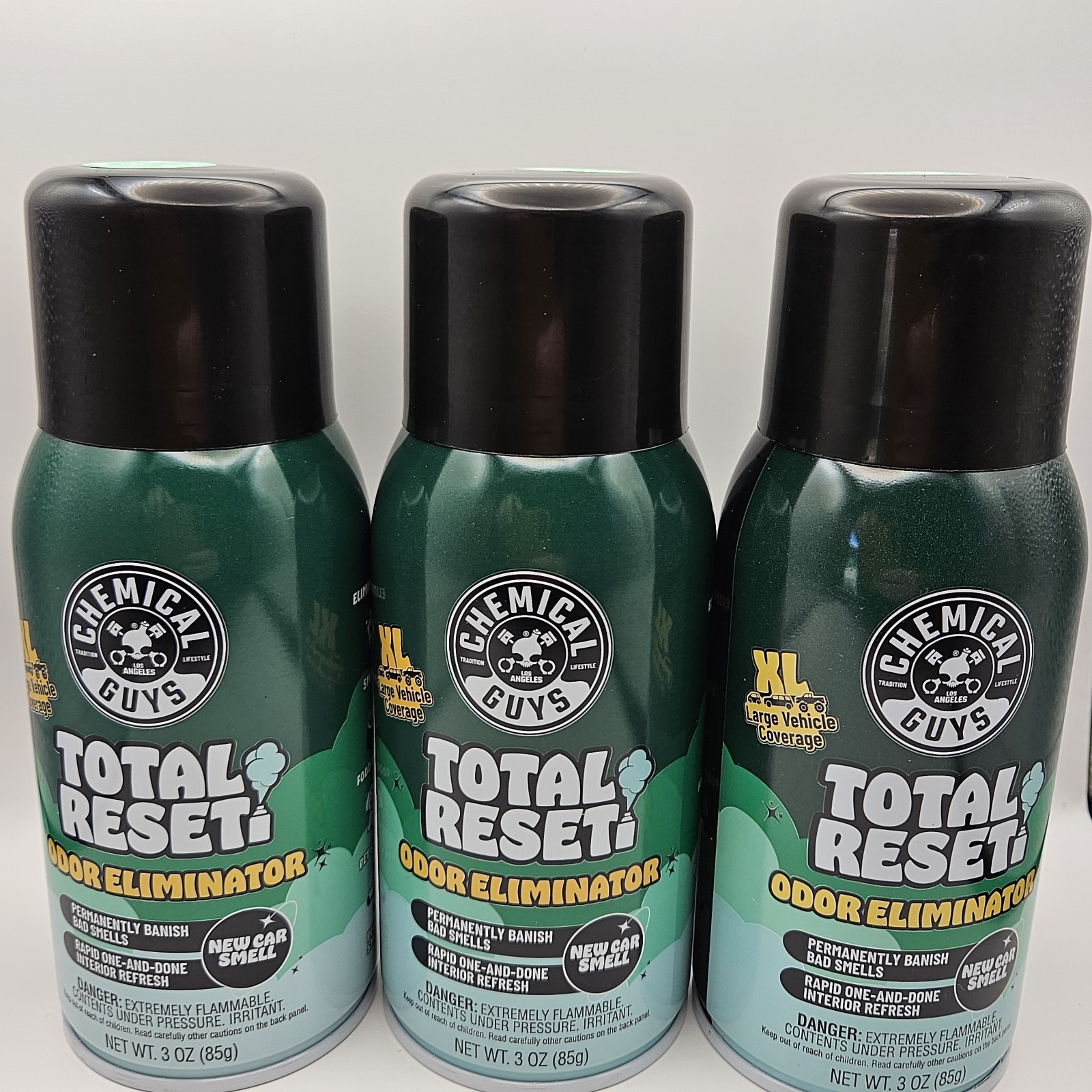 Chemical Guys - Total Reset Odor Eliminator - New Car Smell (3 oz) (3 Pack)