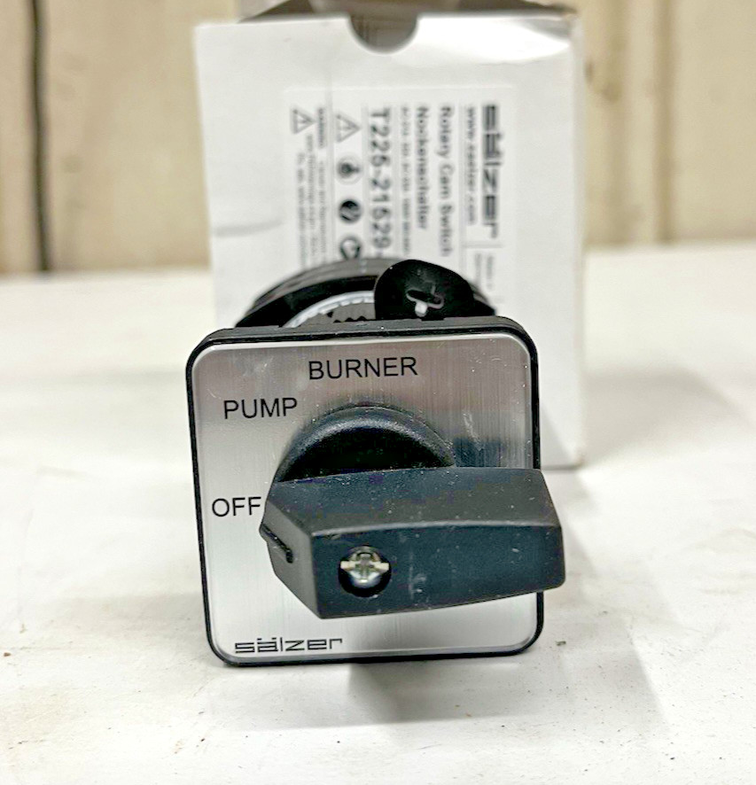 220v 32amp 3position Pressure Washer Rotary Switch 2” Face Plate off/pump/burner