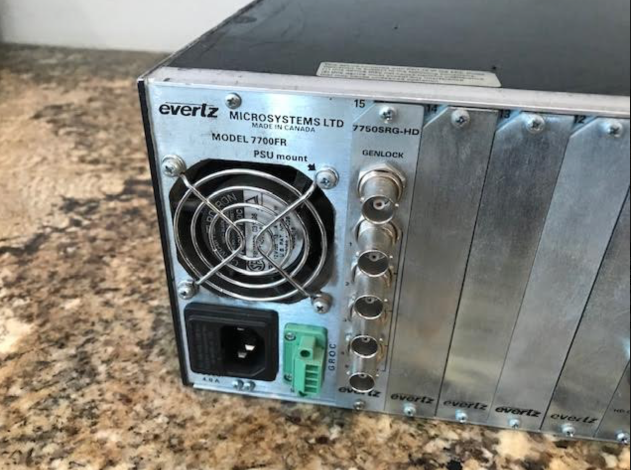 Evertz 7700FR-C Multiframe *NO CARDS*