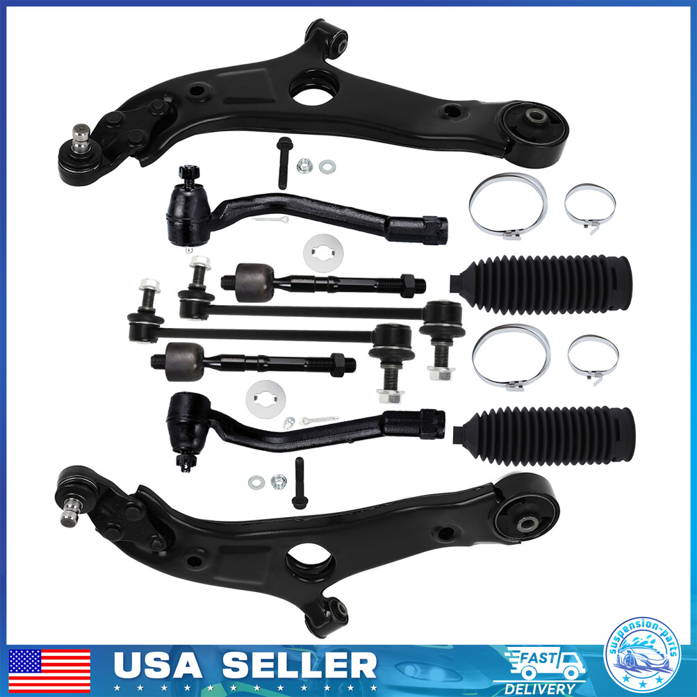 Front Lower Control Arm Ball Joint Tie Rod End Sway Bar For 2012-2015 Kia Optima