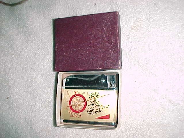 UNFIRED MINT 1950-60s "BROTHER" LIGHTER - THE LOUNGE Bar & Grill  HBG PENNA