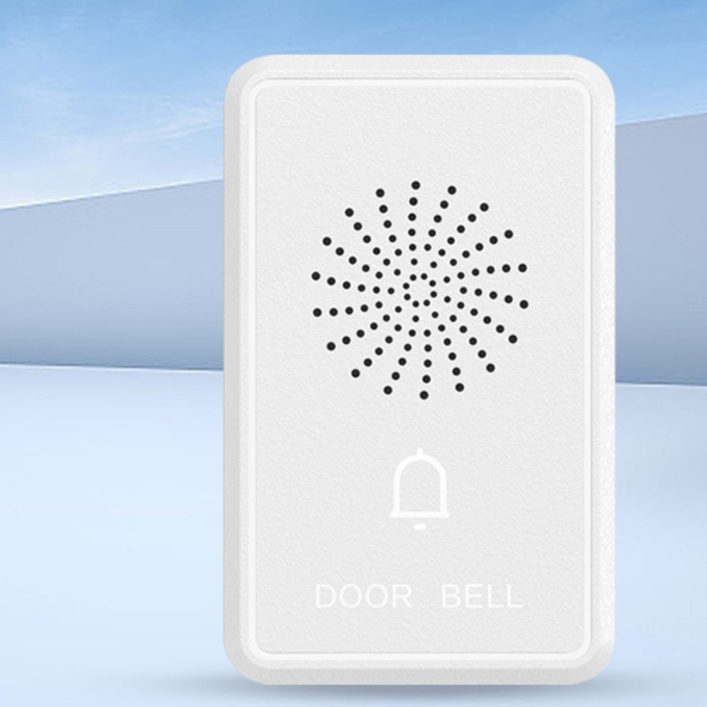 Compact Wired Doorbell DC12V 90dB Dingdong Chime 79 x 49 x 21 mm White
