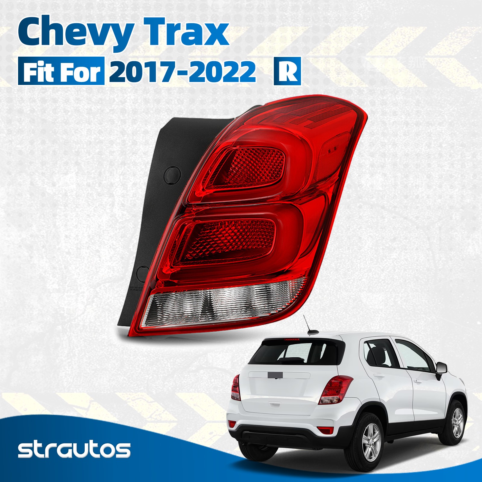 LED Tail Light Brake Lamp For 2017-2022 Chevy Trax W/Bulb RH Passenger 42750550
