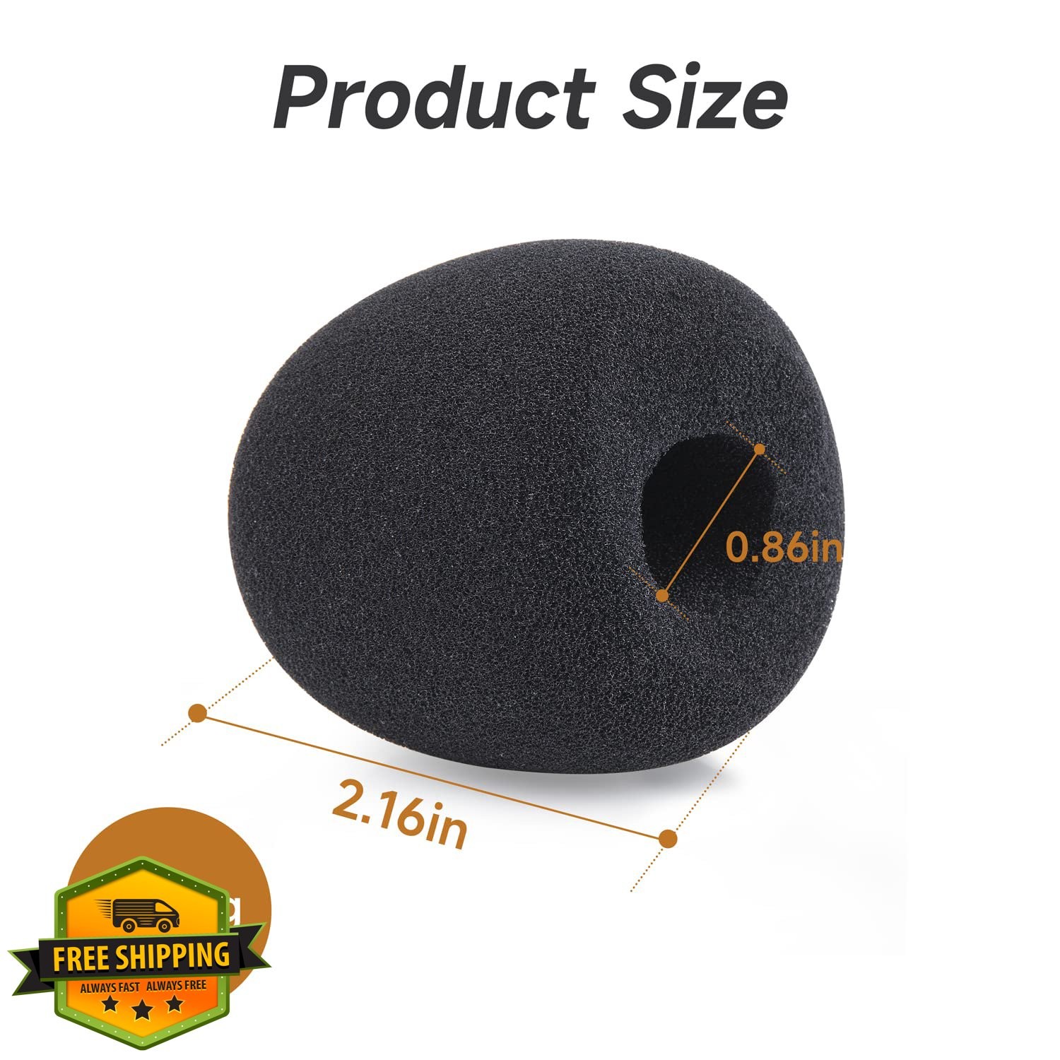 Shure SM57 Windscreen Foam Cover Pop Filter Mic Black 2 Pack
