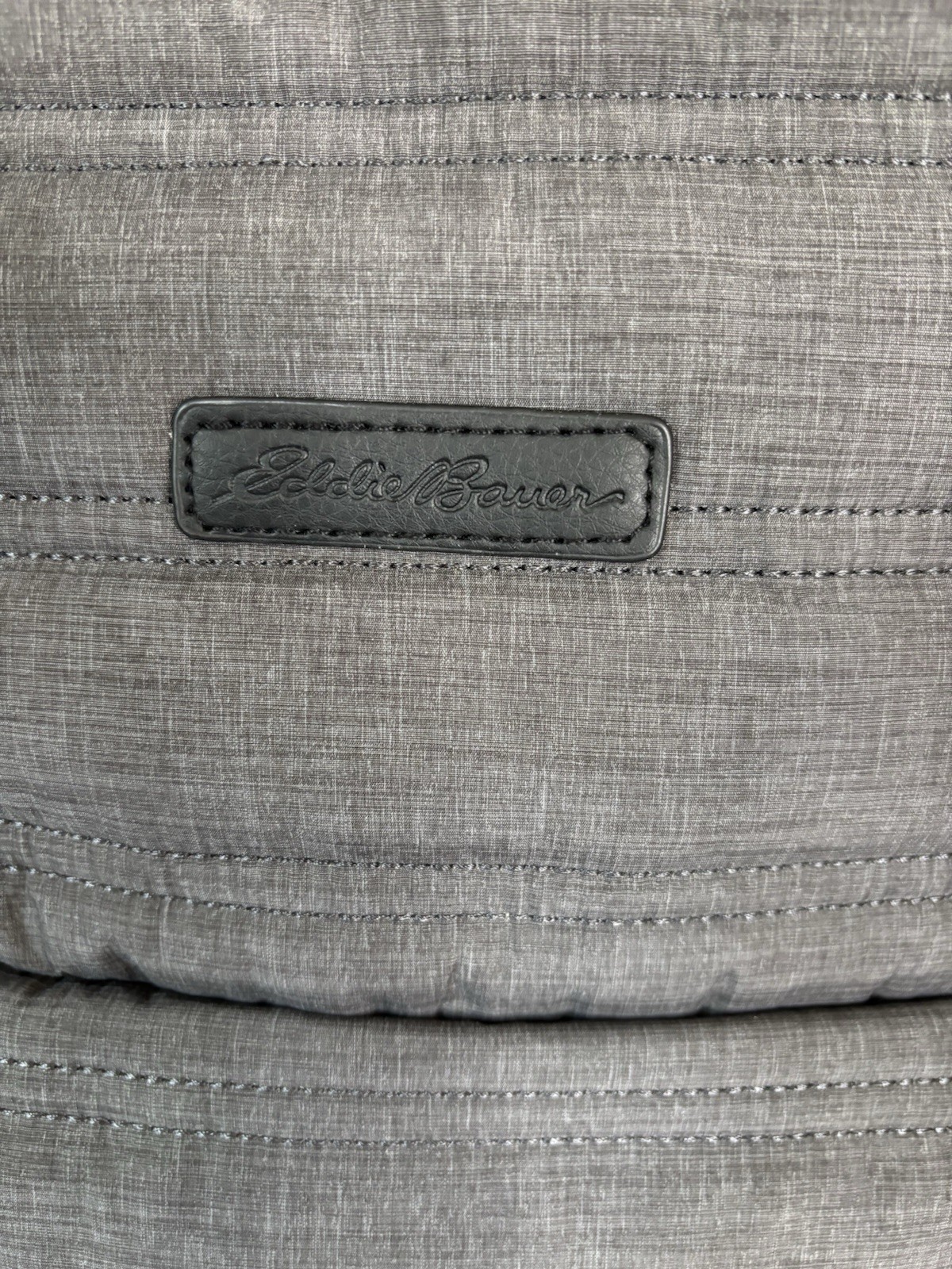 Eddie Bauer Gray Zip Backpack Multiple Compartments Unisex Adults Pre-Owned