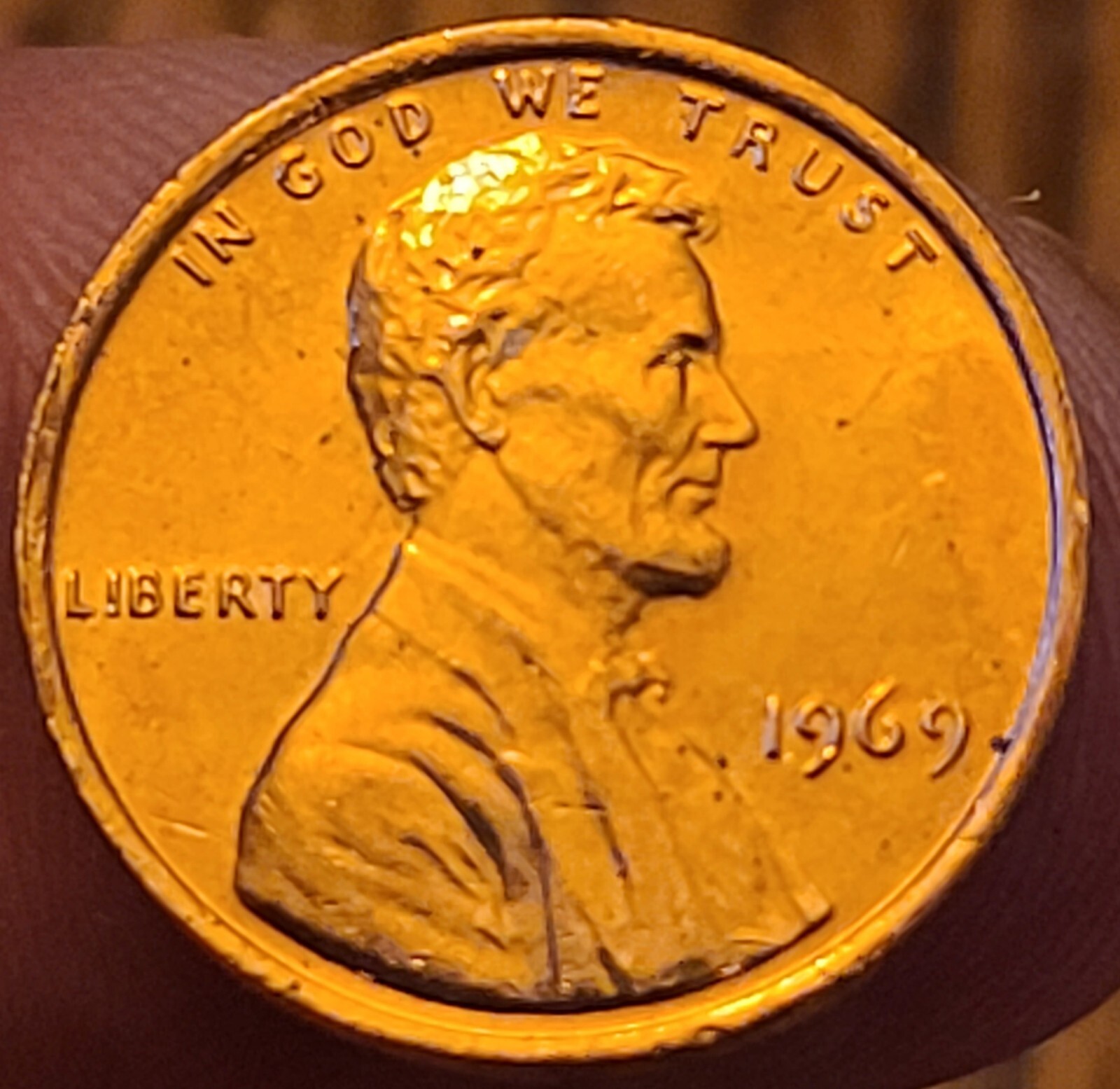 1969 Lincoln Head Memorial Penny No Mint Good Quality Proof Like