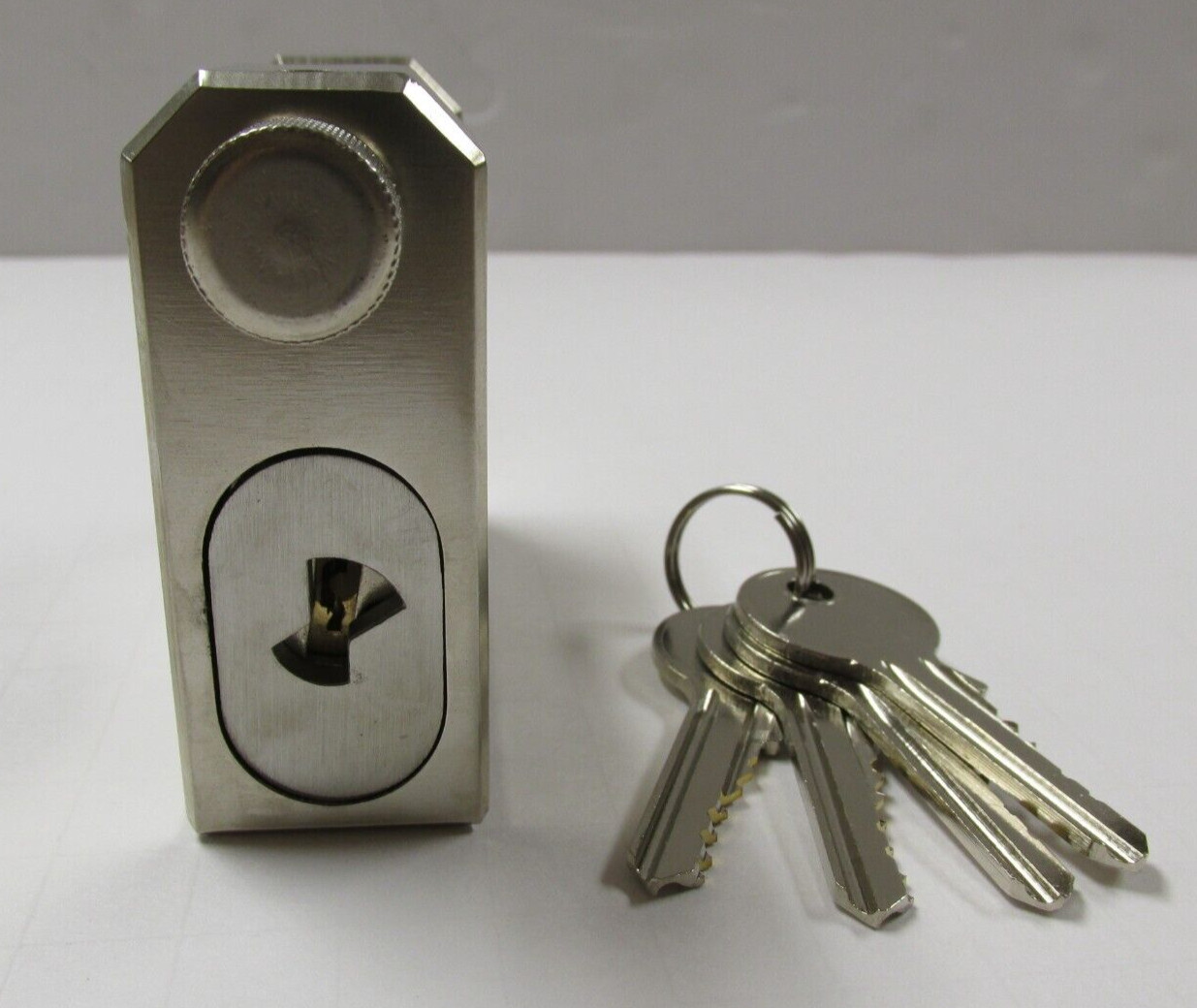 Branded Trailer Container Block Lock Security Straight Shackle Padlock w/4 Keys