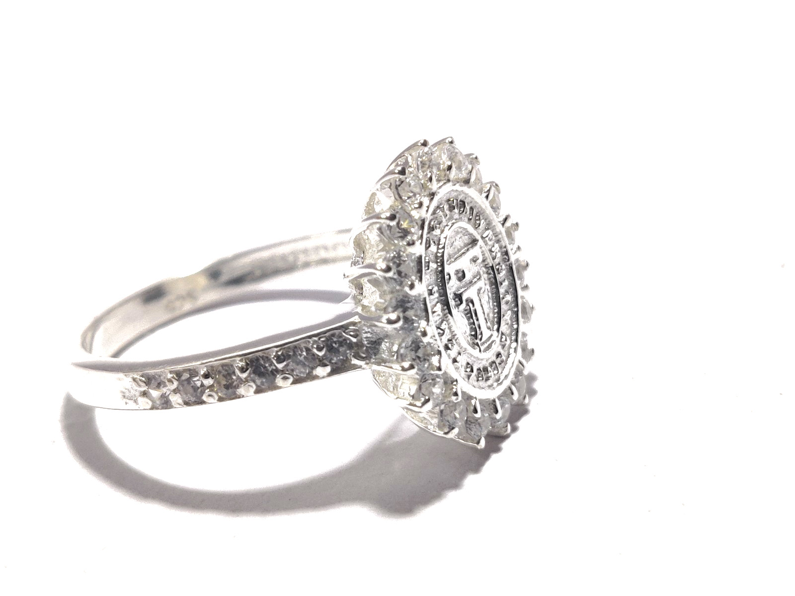 925 Sterling Silver Coin Ring Unisex Rope Band Statement Fashion Jewelry