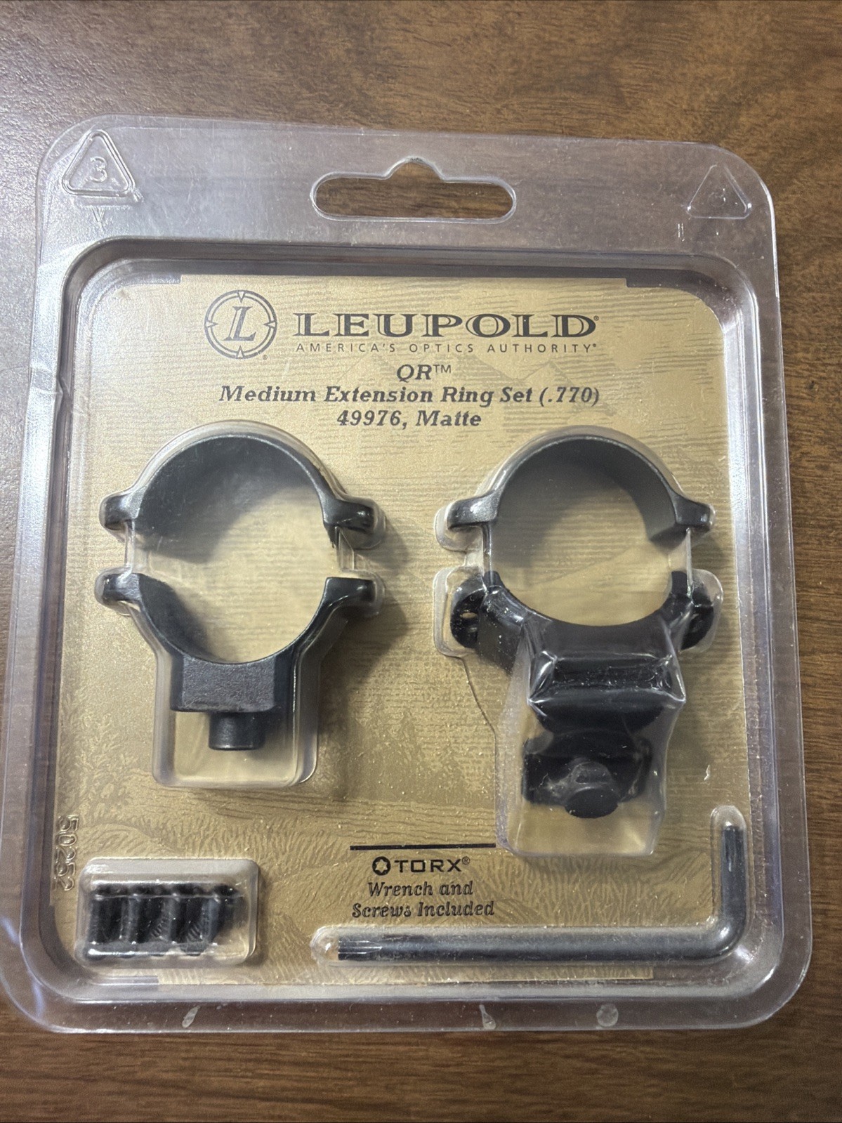 NOS Leupold QR 1" Medium Extension Matte Quick-Release Scope Rings 49976