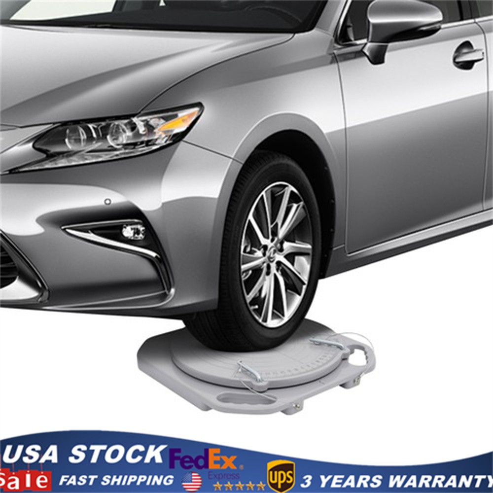 2pcs 3 Ton Front End Wheel Alignment Turntable Plate 360° Rotating Plate Table.