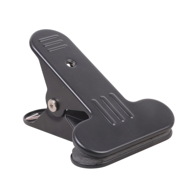 Durability Iron Clamp 4.50cm Grip Capacity 1/4 Threaded Mount for Camera LED