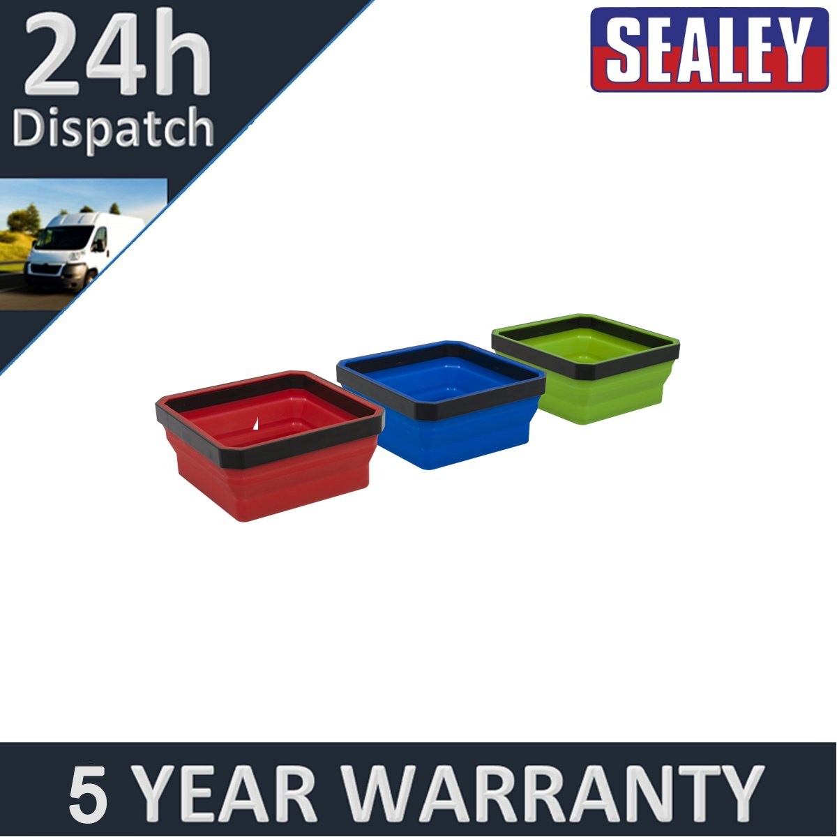 Sealey Collapsible Magnetic Parts Tray Set APCSTS