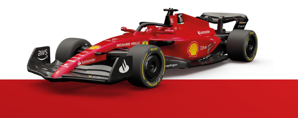 New Shell Motorsport V-Power Bluetooth RC Ferrari F1-75 1:41 Scale Official 2025