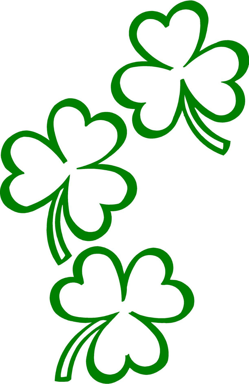 GREEN Shamrock Group Vinyl Decal Irish luck lucky truck sticker clover window