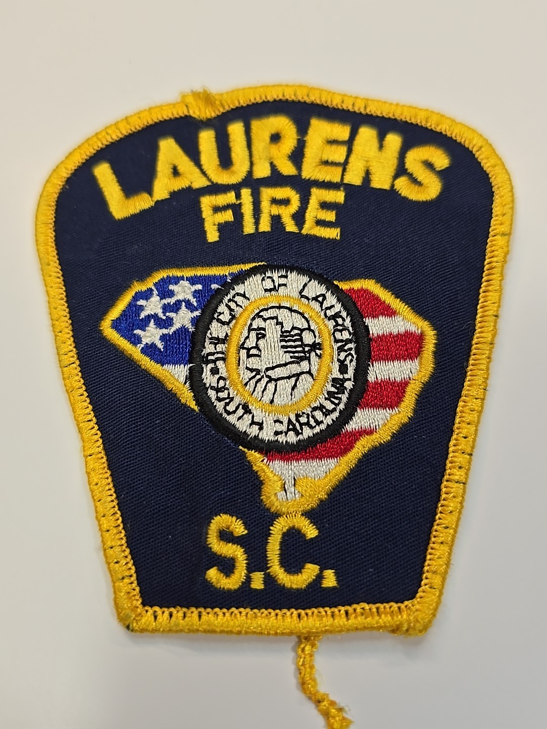 Laurens South Carolina Fire Department Patch City of Laurens