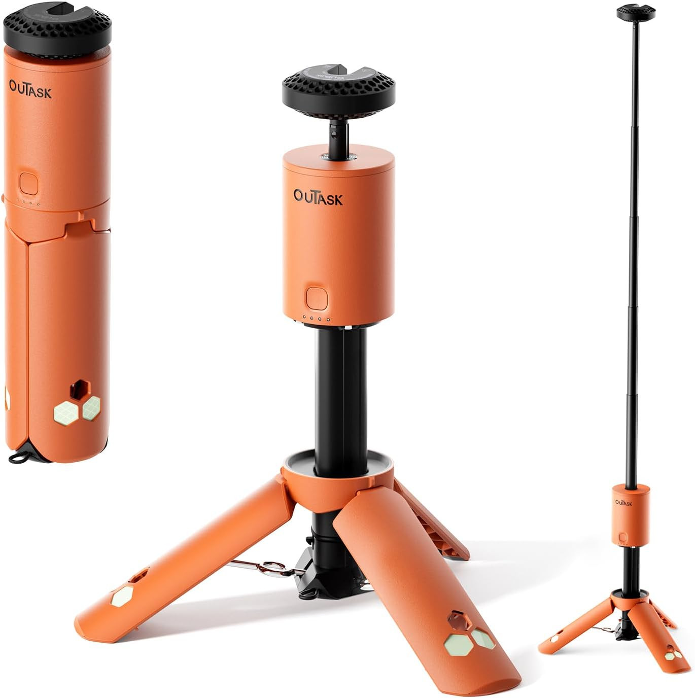 Telescopic Magnetic Camping Lantern with 12000mAh Battery & Waterproof Design