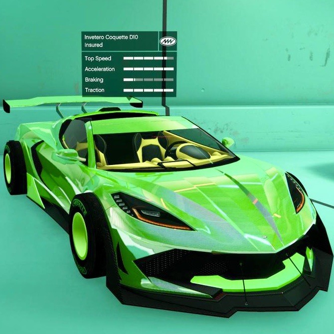 GTA Online PS5 Modified Car: Invetero Coquette D10