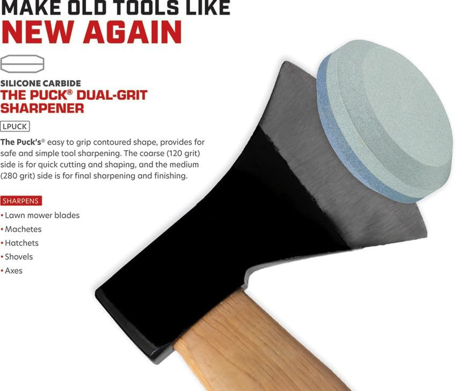 Lansky Puck - Dual Grit Multi-Purpose Sharpener - Blade & Tool Sharpener