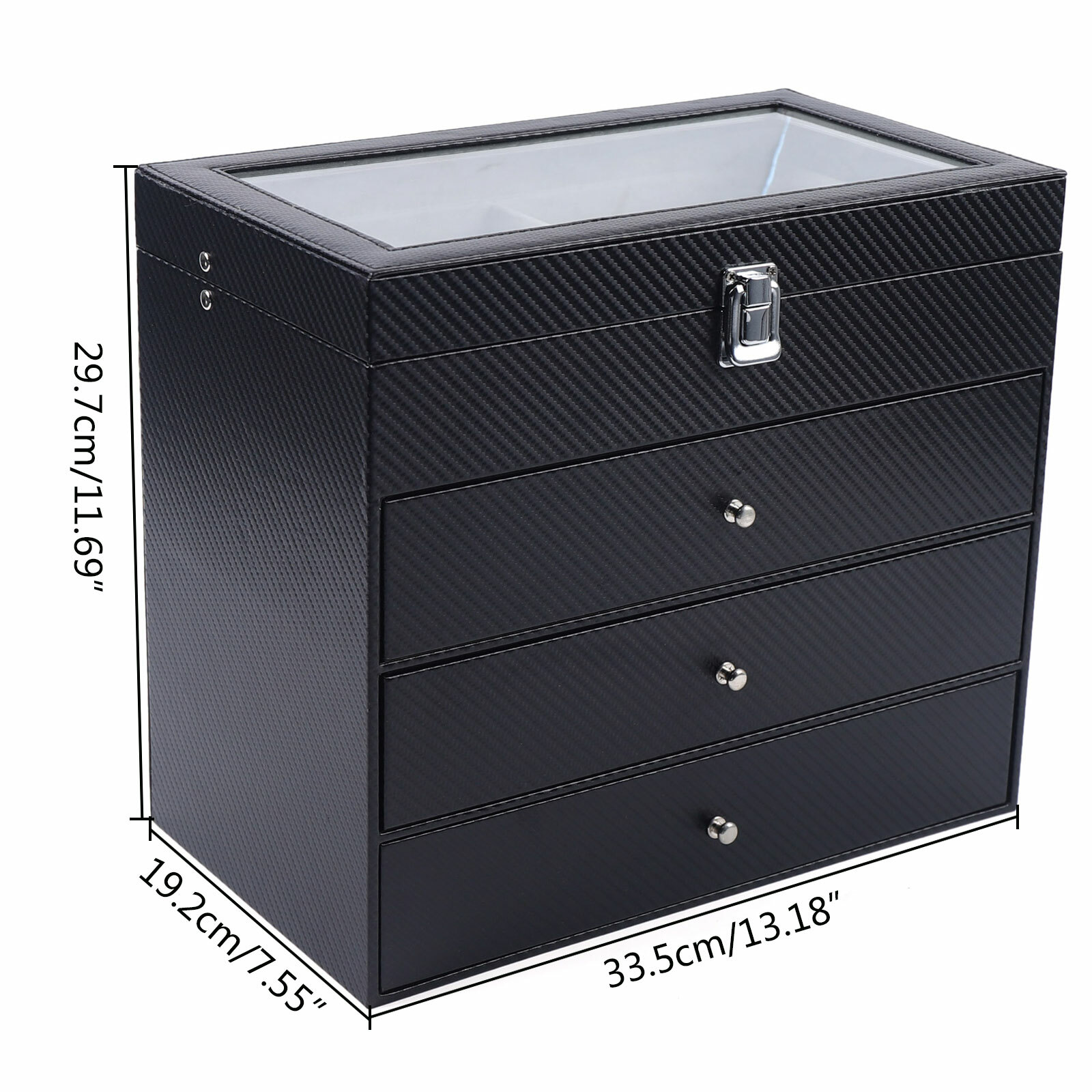 24 Slots Glasses Display Storage Box Organizer 4Layer Sunglasses Eyeglass Holder