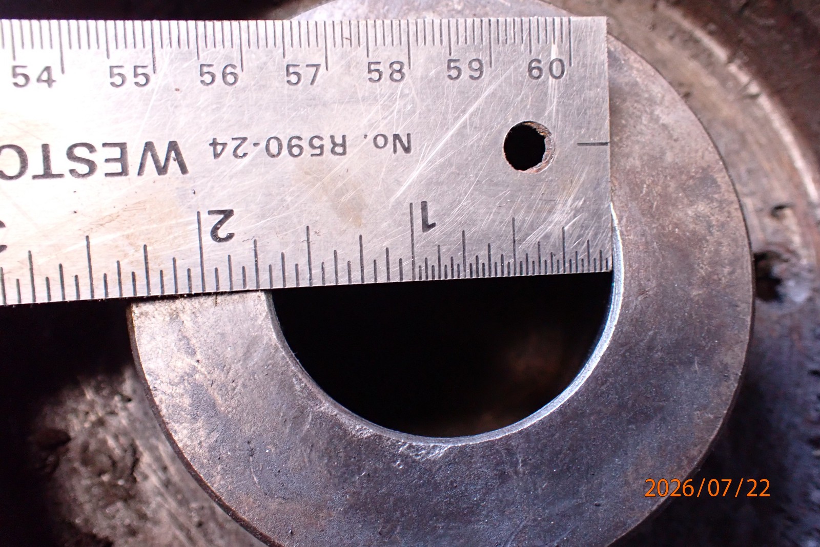 OLDER LARGE SURFACE GRINDING GRINDER WHEEL ARBOR HUB WITH WEIGHTS FOR ...
