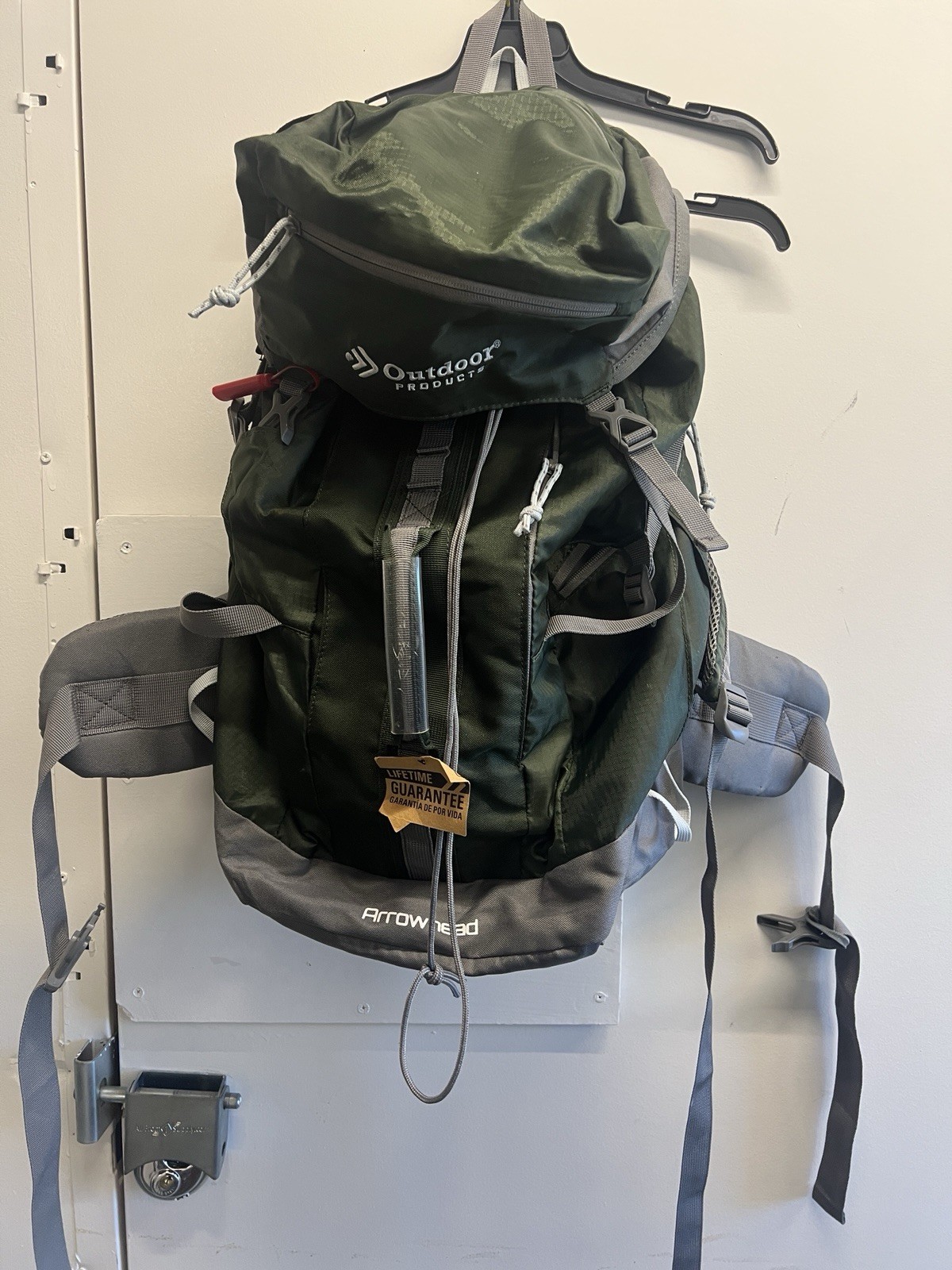 Outdoor Products Arrowhead Backpack Hiking Travel Camping Green Daypack