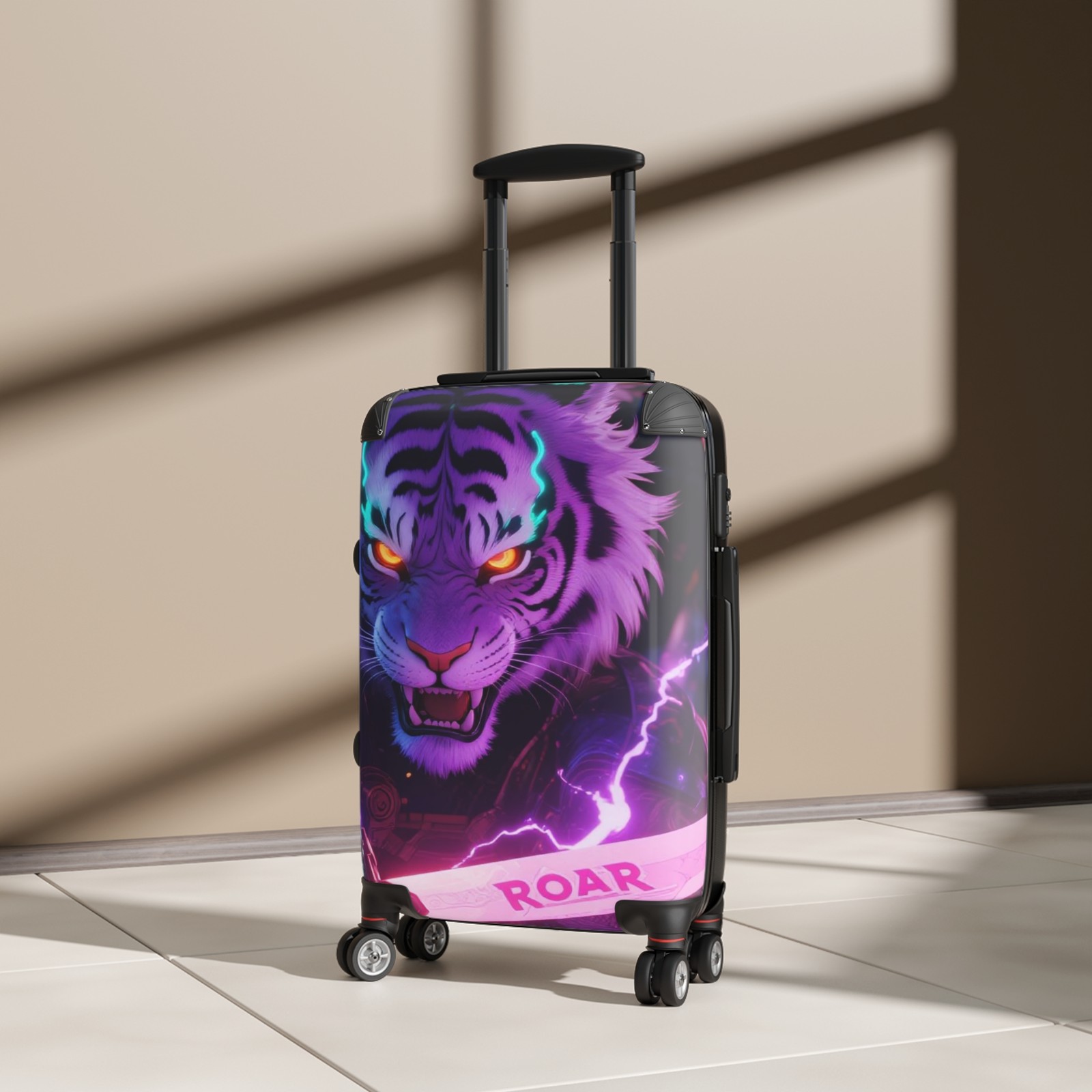 Neon Roaring Tiger Suitcase | Luggage