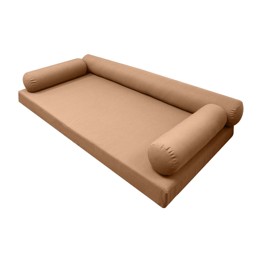 |SLIPCOVER ONLY|S6 Daybed Mattress Bolster Pillow Covers Knife Edge Twin AD104