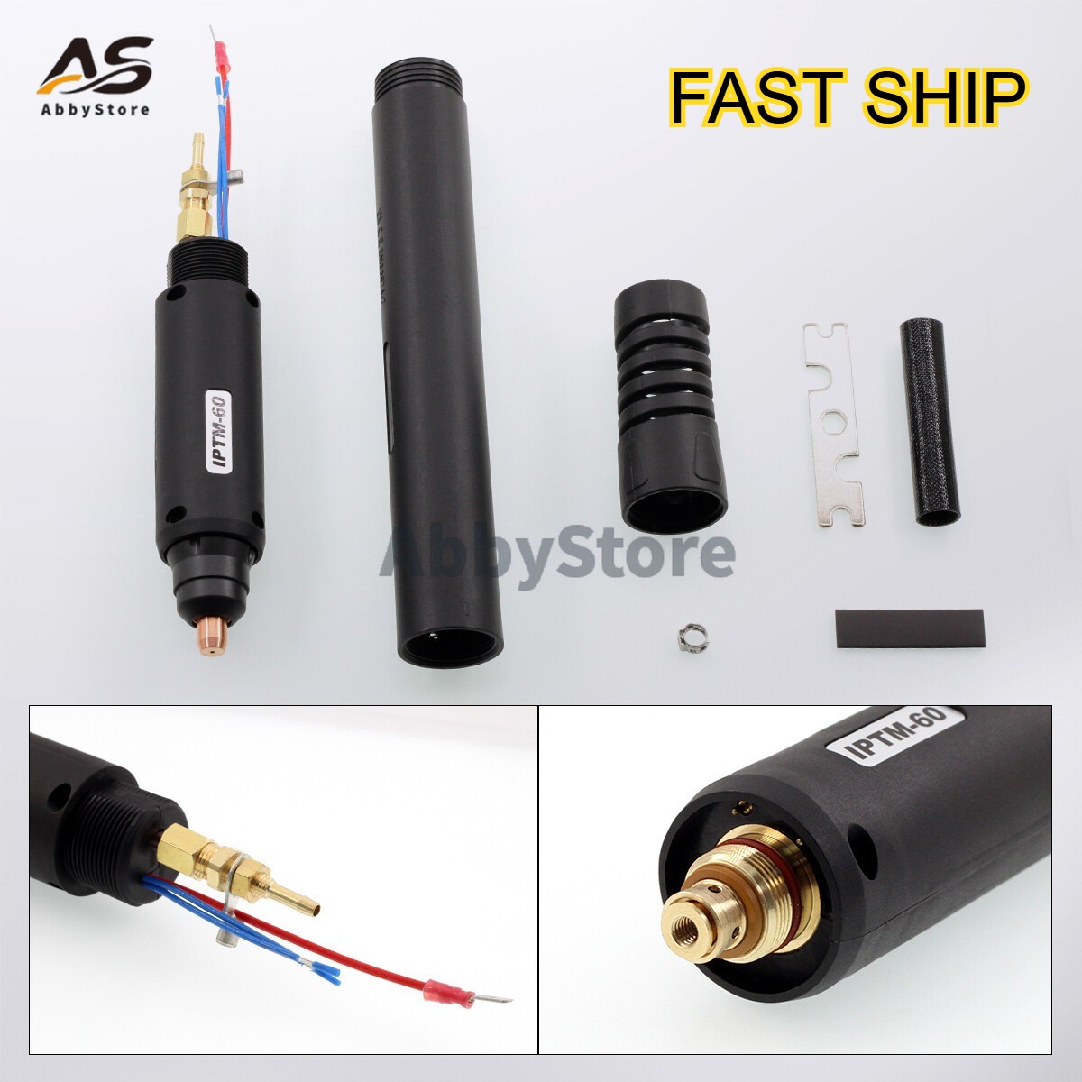 Plasma CNC Non-HF Pilot Arc Straight Torch Head Body for PT-60 IPT-60 IPTM-60