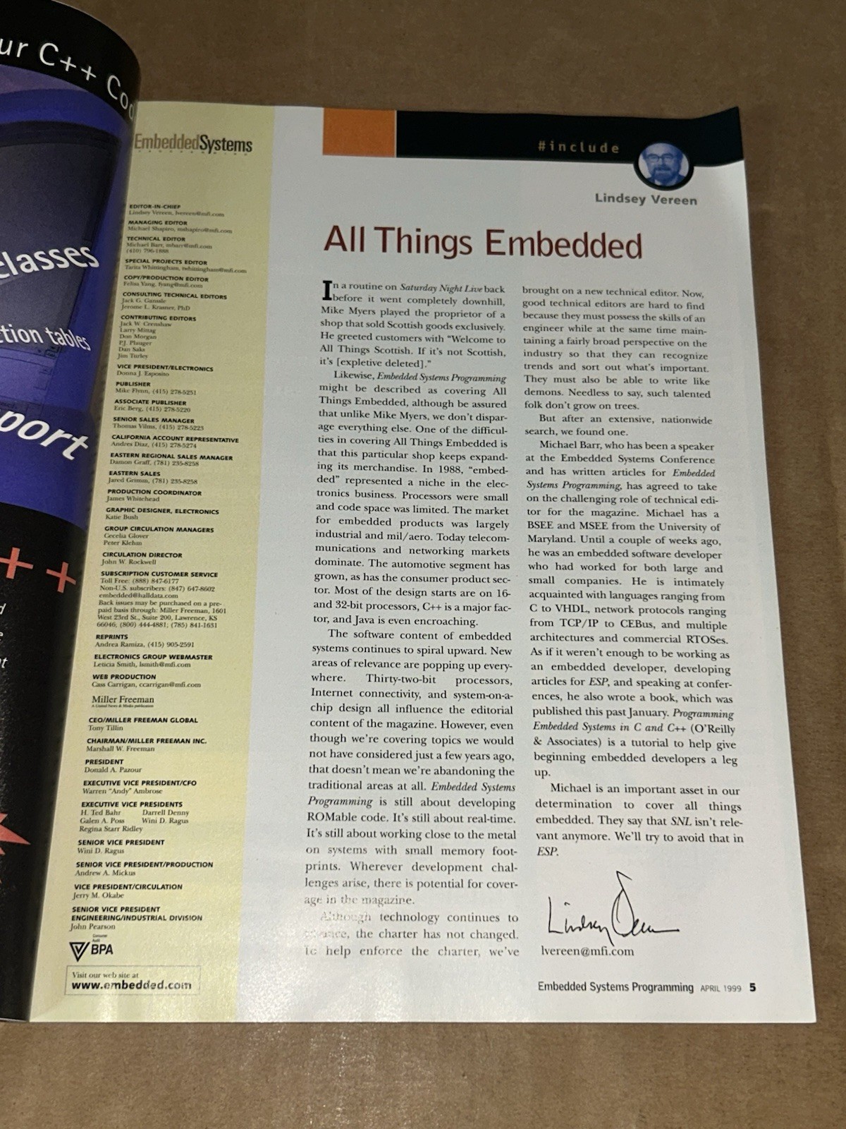 April 1999 Embedded Systems Programming Magazine Volume 12 Issue #4