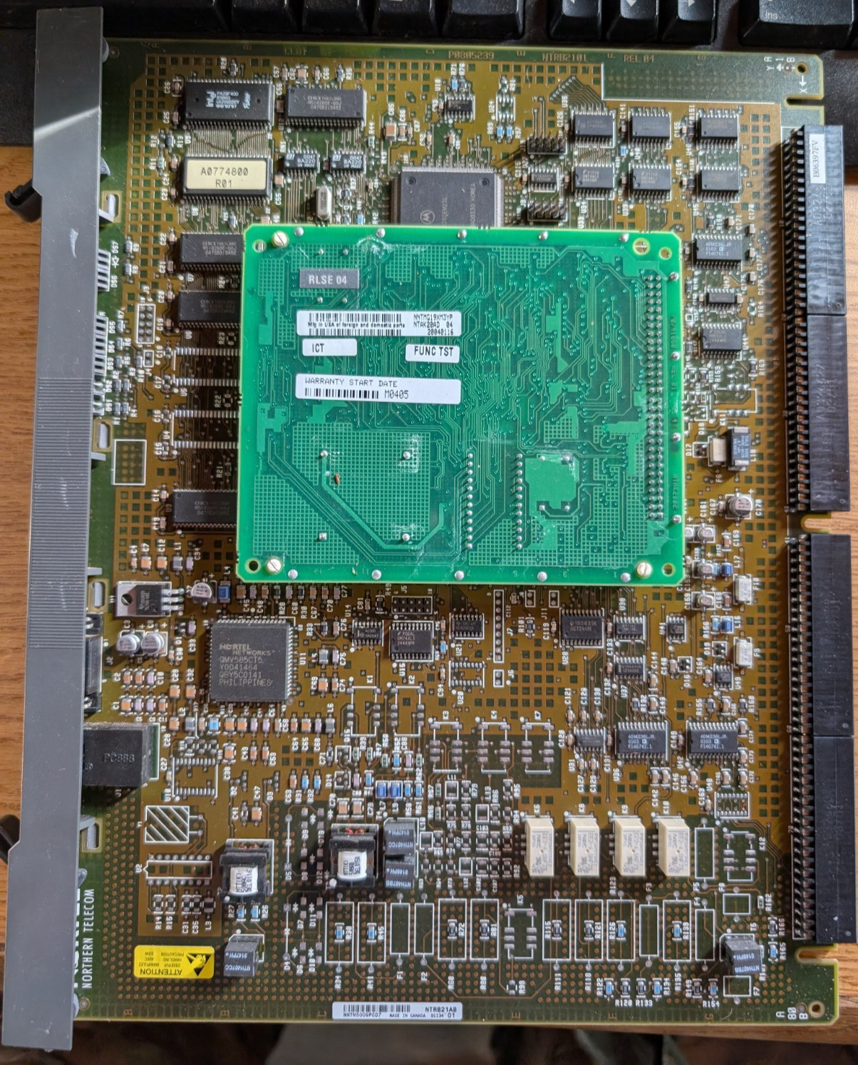 NORTEL RLSE 01 NTRB21AB TRUNK MODULE CARD