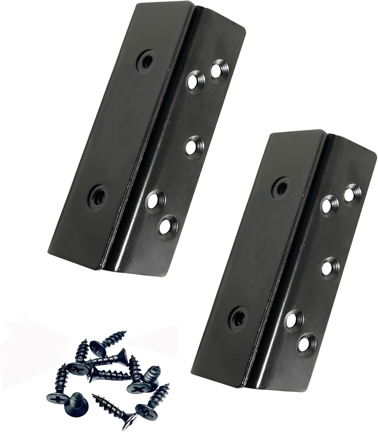 Bed Frame Hardware Bed Post Double Hook Slot Brackets Attachment Hardware, He...