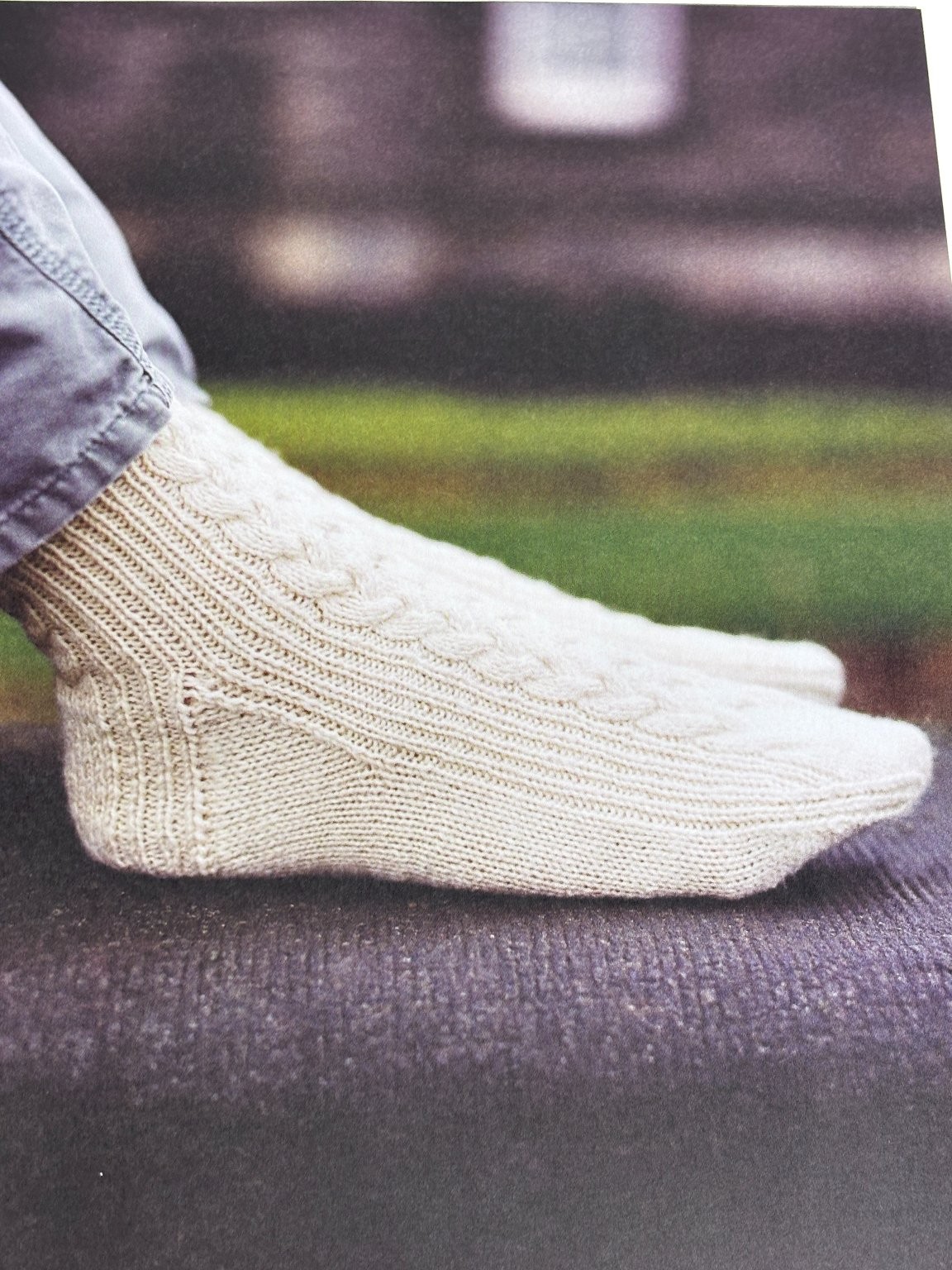 General Country Socks Knitting Pattern Pages from Book